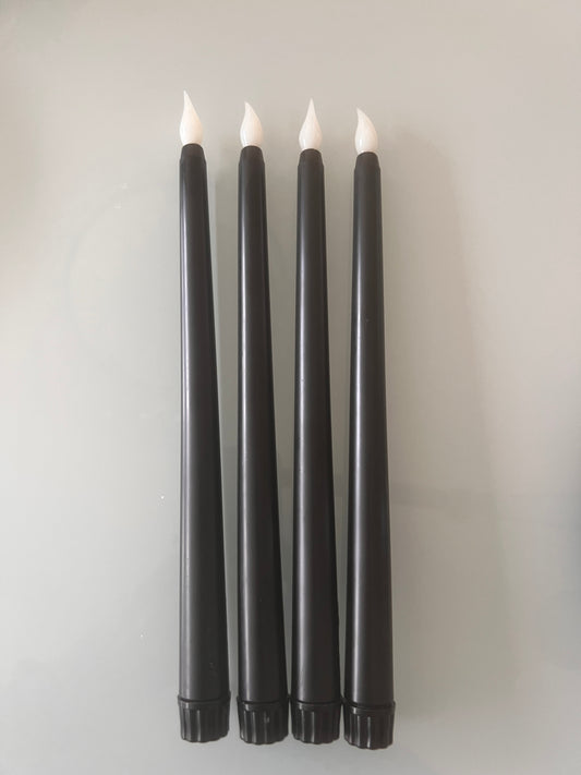 Stabkerze Led 4er-Set in Farbe schwarz