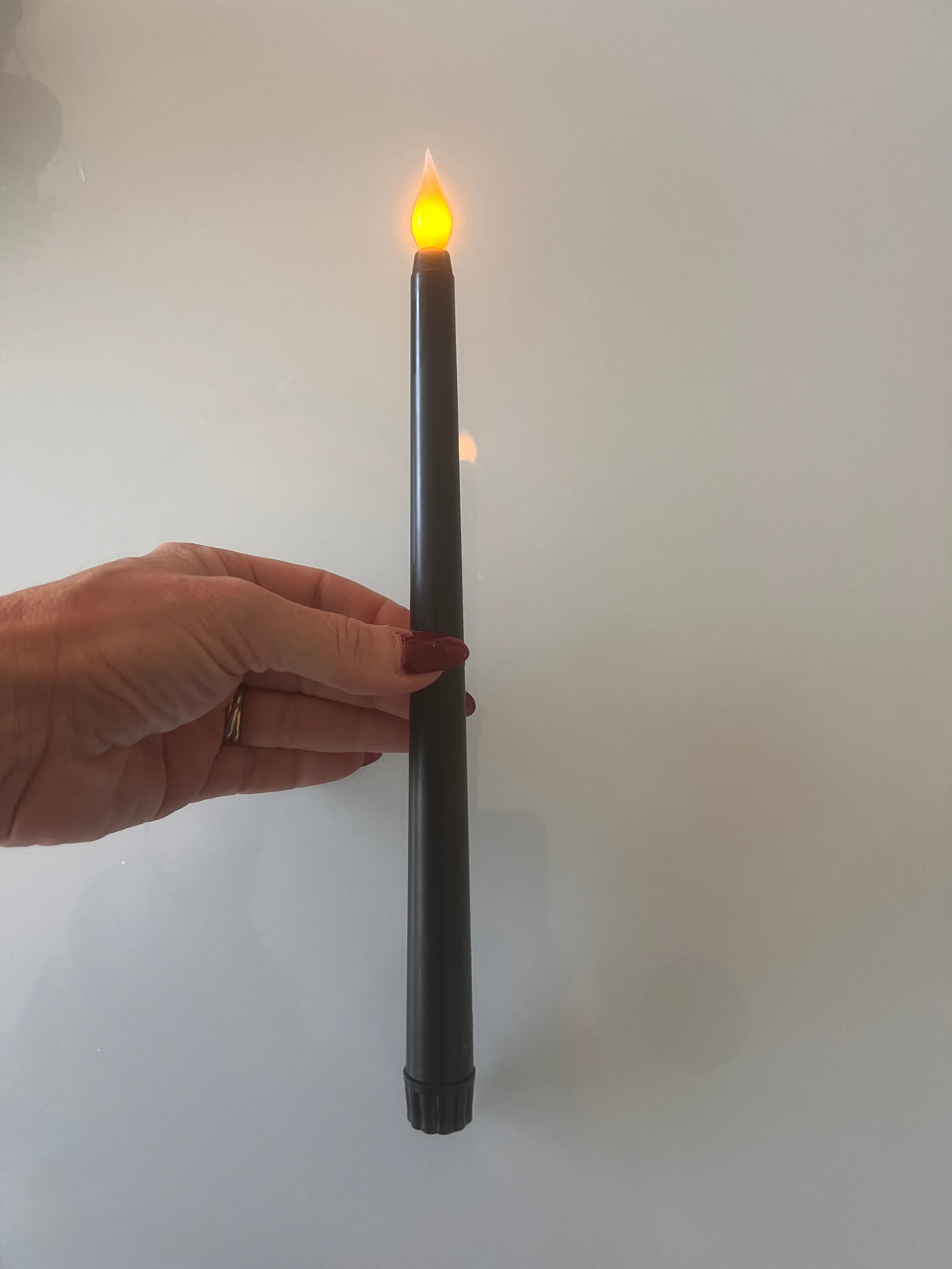 Stabkerze Led 4er-Set in Farbe schwarz