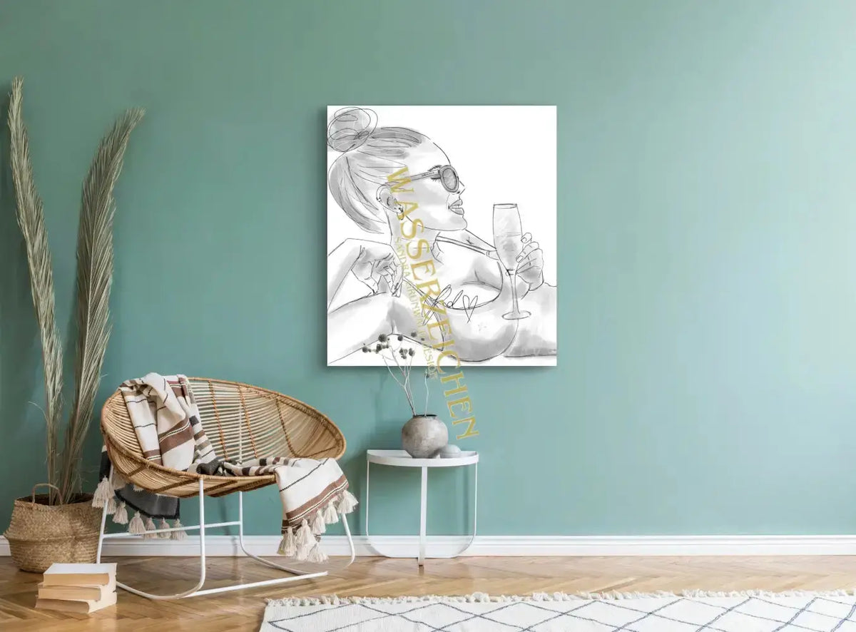 CHAMPAGNER GIRL SANDRAGRUNWALDDESIGN