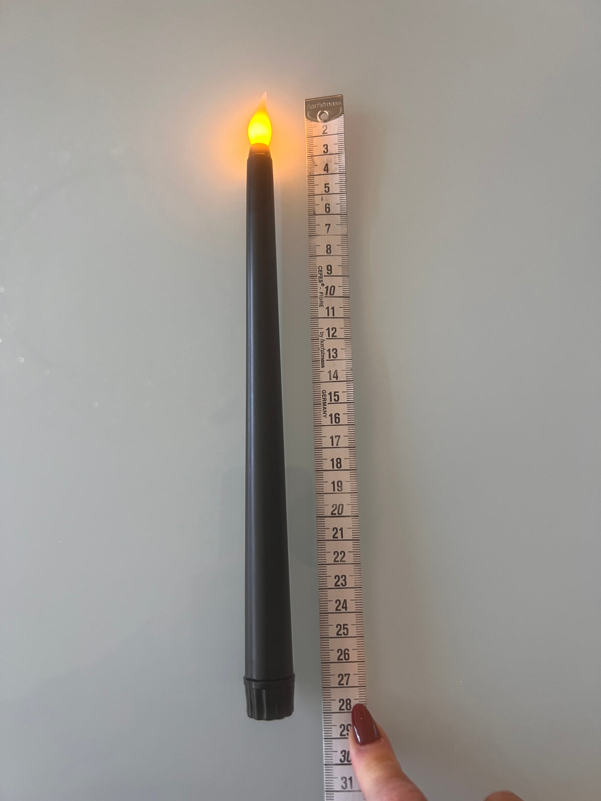 Stabkerze Led 4er-Set in Farbe schwarz