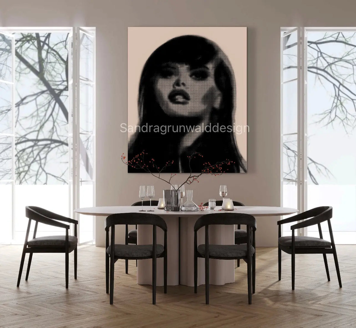 FRAGMENTED FACE SANDRAGRUNWALDDESIGN