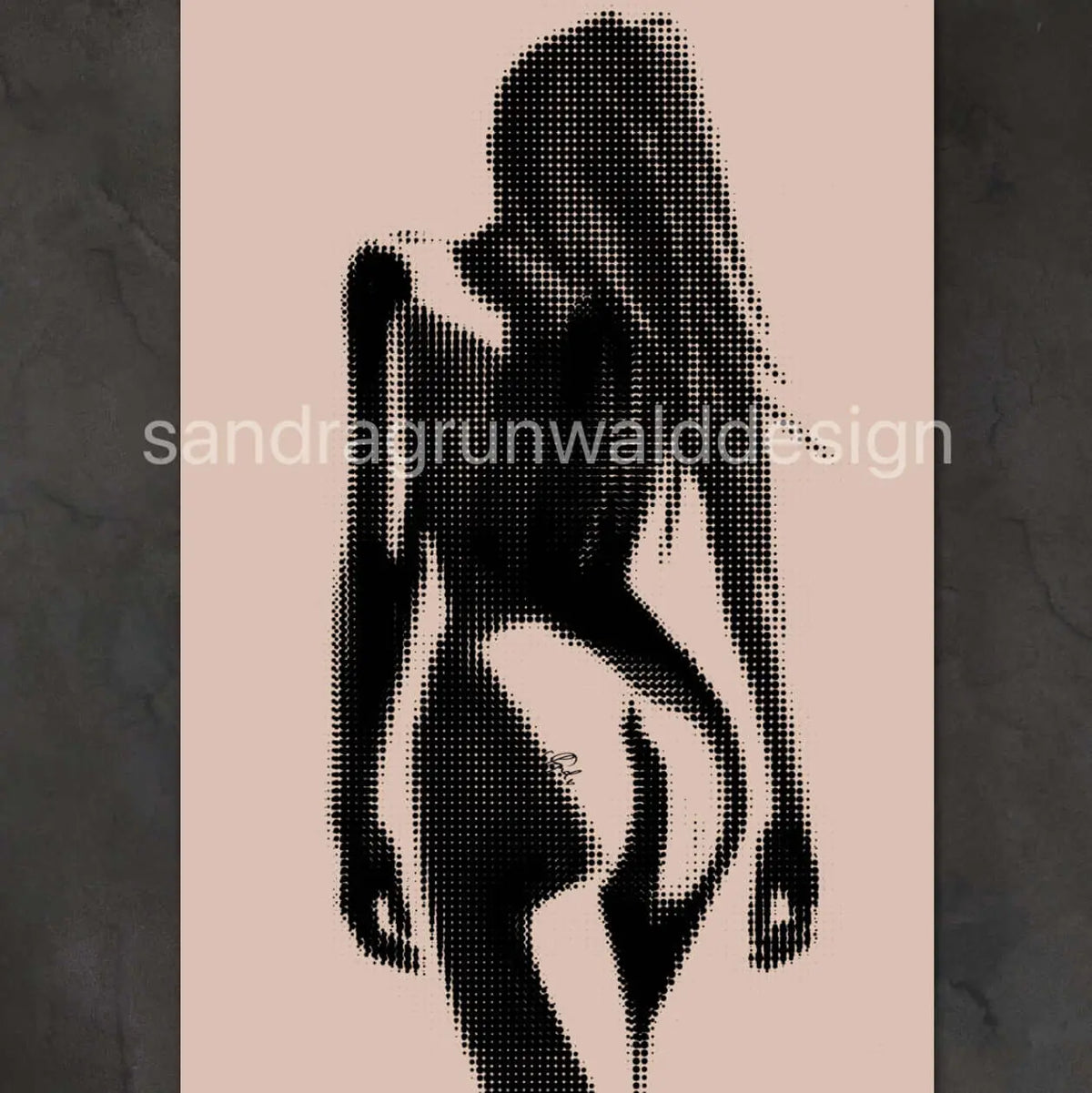 Minimalistischer Kunstdruck -Pixelkunst